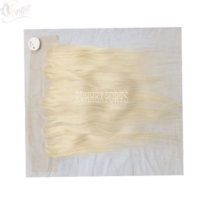 Patch Lace Frontal indien naturel, 613 cheveux humains, couleur blond miel, ombré, avec mèches de cheveux - Product Image 2