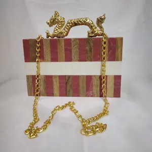 Bolso de Noche Clásico Oxford para Mujer, Nuevo, Venta Directa de Fábrica, Patrón Paisajístico, Gran Espacio, Brillo Elegante - Product Image 1