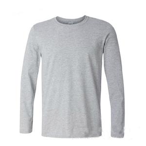 เสื้อยืดแขนยาวเต็มตัวสำหรับผู้ชาย,เสื้อยืดลำลองแขนยาวผ้าฝ้าย100% สีพื้นเสื้อผ้าสำหรับผู้ชายชุดสำหรับฤดูร้อน - Product Image 2