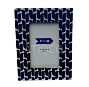 Cadre photo en bois avec impression numérique bleu séduisant Design imprimé numérique exquis pour afficher vos souvenirs - Product Image 3