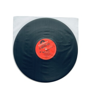 Style japonais fond rond antistatique 12 "LP Record Manchons intérieurs 40 microns HDPE - Product Image 2