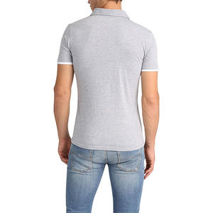 Tissu jersey en gros 60% coton 40% polyester, logo personnalisé, pour chemise homme, écologique, séchage rapide, coupe ajustée, vêtements d'été - Product Image 3