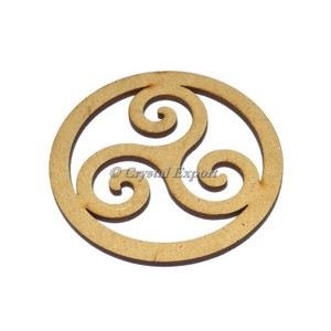 Round Healing Wooden <b>Coaster</b> From Crystal Export Jewelry Stone Gift Packing - Product Image 1
