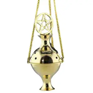 Brûleur d'encens suspendu électrique en résine arômes avec du bois de santal thé encens musc graine bois approvisionnement en gros en boîte - Product Image 1