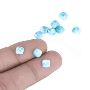 Vente en gros de pierres précieuses naturelles de qualité supérieure, Larimar bleu, 3-21 mm, forme coussin, cabochon taillé, pour la fabrication de bijoux - Product Image 2
