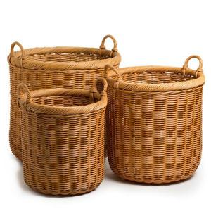High Quality Eco Friendly <b>Large</b> Laundry <b>Basket</b> Interior Bathroom and Bedroom Decoration Rattan <b>Storage</b> <b>Basket</b> with Handles - Product Image 2