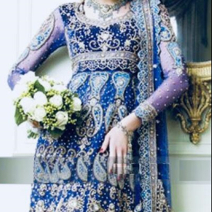 ATIYA LIBAS Pantalon crayon Anarkali indien/pakistanais pour robe de soirée de mariage Broderie lourde Style HIGH STREET - Product Image 1