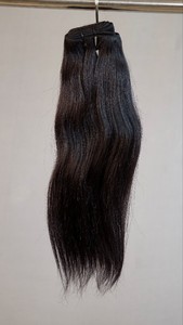 Extensiones de Cabello Humano Virgen Indio Liso Natural con Cutícula Alineada, Doble Trama a Máquina, Cierre Frontal, Onda Natural 12A de Alta Calidad - Product Image 2