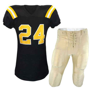 Uniformes de football américain de haute qualité pour jeunes, ensemble maillot et short personnalisés, fournisseur en gros - Product Image 1