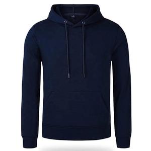 Vêtements de sport 100% coton pour hommes Sweats à capuche unis de super qualité Col double couche Logo personnalisé Anti-rétrécissement Active Wear Sweats à capuche vierges - Product Image 2