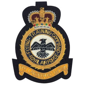 Wholesale Custom Bullion Wire Badge Hand made large design logo embroidery Hand made bullion wire embroidery - Product Image 5