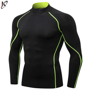 Chemise de Compression pour hommes, à manches longues, tissu imprimé par Sublimation, séchage rapide, collection 2020 - Product Image 4