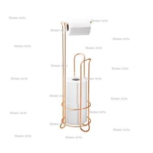 Juego de 2 servilleteros de color dorado y dorado rosa, servilletero de metal hecho a mano para uso en el hogar y la cocina - Product Image 4