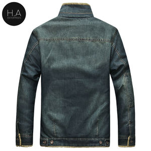 Nouveauté 2021 Blouson et Manteau Couleurs Veste en Jean Homme Denim Grande Taille Col Rabattu Uni - Product Image 3