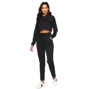 Autumn Winter Ladies Fashion Hoodie & <b>Trousers</b> New Arrival Top Sale Hooded Collar & Embroidered Design Latest Trend - Product Image 2