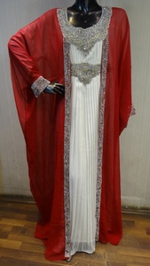Las mujeres vestido bordado Abaya indio de diseñador vestido - Product Image 4