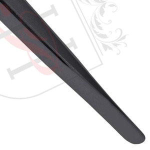 Pincettes professionnelles pour Extension de cils, 12 pièces, droites, noires et à bout doré, pincettes pour Volume et Isolation - Product Image 4
