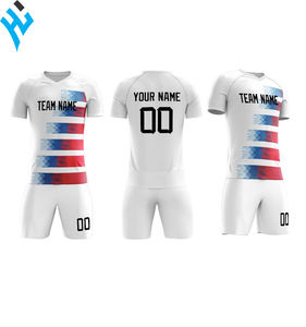 Top tendance 100% Polyester sublimation vêtements de sport Logo personnalisé Service Oem emballage personnalisé pour hommes uniforme de football - Product Image 2