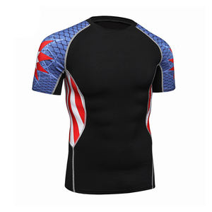 Vêtements de sport Sublimation Rash Guard en polyester pour hommes - Product Image 6