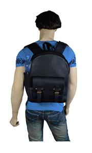 Mochila de cuero de búhos para hombre y mujer, bolso con compartimento para ordenador portátil, con carga USB, Unisex - Product Image 4