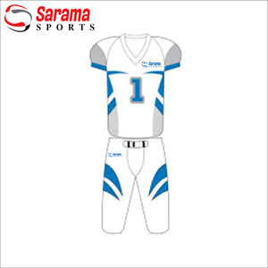 Camisetas de fútbol americano de manga corta hechas a medida uniformes transpirables con diseño impreso de características de talla grande - Product Image 1