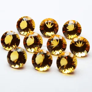 AAA Quality Yellow Citrine Mixed Shape Yellow Color Citrine Natural Stone for Ring Pendant Jewelry Making Round Yellow Citrine