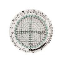 Ordinateur de vol circulaire Pilotes en plastique Roue d'entraînement des étudiants Traceur d'aviation en PVC pour l'entraînement aérien pour les règles