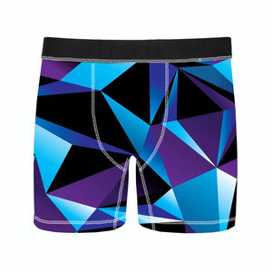Boxers personnalisables pour hommes en Spandex/Polyester tricoté, séchage rapide, antibactériens, respirants, pour adultes - Product Image 1