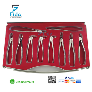 Juego de Instrumentos Quirúrgicos Dentales para Extracción de Dientes de Adultos, 10 Piezas, Manual, de Acero Inoxidable, para Cuidado Básico de la Salud Dental - Product Image 2