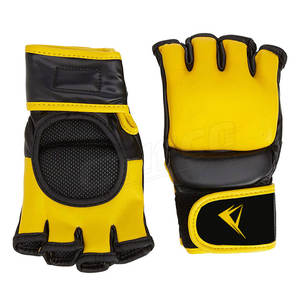 Half Fingers Leather Men's Boxing MMA Gloves for Training - Product Image 1