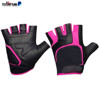 Gants de sport unisexes personnalisés à demi-doigts en polyester respirant avec coussinets en gel antidérapants pour sports de plein air, musculation, cyclisme et fitness