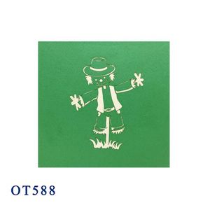 Vente en gros de cartes pop 3D épouvantail faites à la main au Vietnam cadeaux artisanaux en papier de style tendance au meilleur prix - Product Image 5