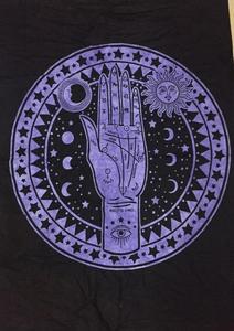 Tấm thảm màu tím palmistry tường treo Tarot thẻ bàn thờ vải bảng che tinh thần nhỏ Poster đẹp bởi Ấn Độ consigners - Product Image 3