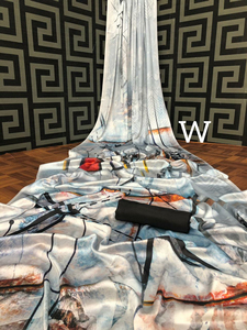 Indien katan saree dernier designer fête porter mariage dames femmes portent georgette soie broderie travail sari avec Blouse Alphanumero - Product Image 6