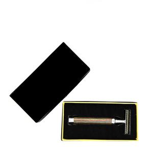 Maquinilla de afeitar de doble filo para Barbero, cuchilla de seguridad para corte de garganta, para afeitado Extra fino en mango de madera - Product Image 5