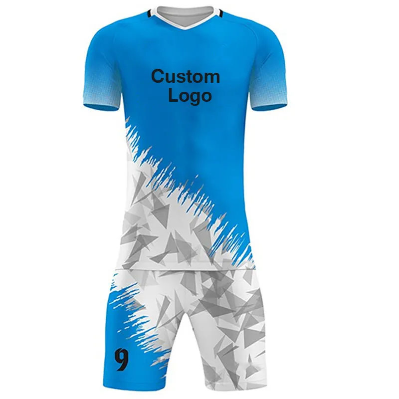 最新デザインスポーツウェアユースサッカーユニフォームカスタムロゴ印刷プラスサイズサッカーユニフォームチーム用
