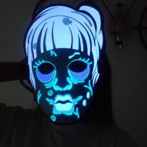 <span class=keywords><strong>Souna</strong></span> หน้ากากฮาโลวีนสำหรับเด็กผู้หญิง, หน้ากากตกแต่งหน้ากากงานปาร์ตี้ฮาโลวีนสุดน่ารักเรืองแสงเปิดใช้งาน - Product Image 3