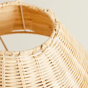 <b>Table</b> <b>Lamp</b> Hand-Knit Lampshade, <b>TABLE</b> <b>LAMP</b> MADE of NATURAL WOVEN <b>RATTAN</b> - Product Image 4