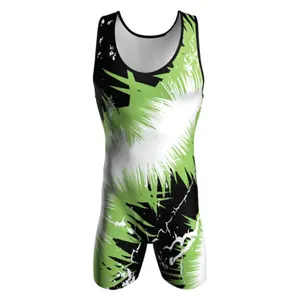 custom made sublimated wrestling wear wrestling singlets