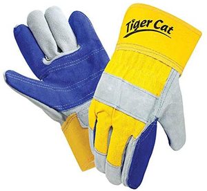 Guantes de trabajo de cuero XL con revestimiento de látex Anti-corte y antideslizante Guantes de seguridad de alambre eléctrico industrial resistentes al agua - Product Image 4
