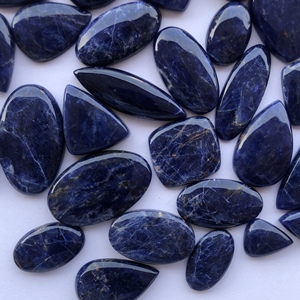 หินโซดาไลต์ธรรมชาติ20มม. 30มม. สำหรับตั้งเครื่องประดับอัญมณีฟรีไซส์ซื้อออนไลน์ - Product Image 3