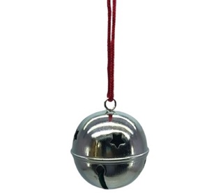 Ensemble de 4 cloches en nickel métallique, décoration suspendu de noël, décoration de maison, boule de décoration, meilleure vente - Product Image 2
