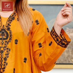 Kurta/Kurti Masoori de Moda para Mujer, Prenda Informal de Algodón para Verano, India y Pakistán - Product Image 4