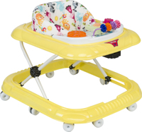 Chaise de marche pliable pour bébé UniCare TP5415 Modèle 2024 de haute qualité avec lumières musicales et 10 roues, en plastique pliable, pour l'apprentissage, style européen