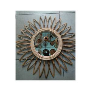 Vietnamese Handmade Rattan <b>Mirror</b> Contact Us for Best Price - Product Image 3