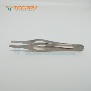 Pince à épiler à sourcils sourcils argent 10 cm, 1 pièce, pointe inclinée Fine, préhension fantaisie, meilleur accessoire pour les yeux, couleurs et logo personnalisés - Product Image 5