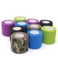 Bande de protection élastique antidérapante non tissée auto-adhésive de 5cm pour les doigts Bandage de couverture de tatouage