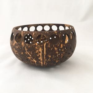 เชิงเทียนกะลามะพร้าวโคมไฟดีไซน์แฟนซีสำหรับตกแต่งบ้านงานฝีมือจากเวียดนาม - Product Image 1