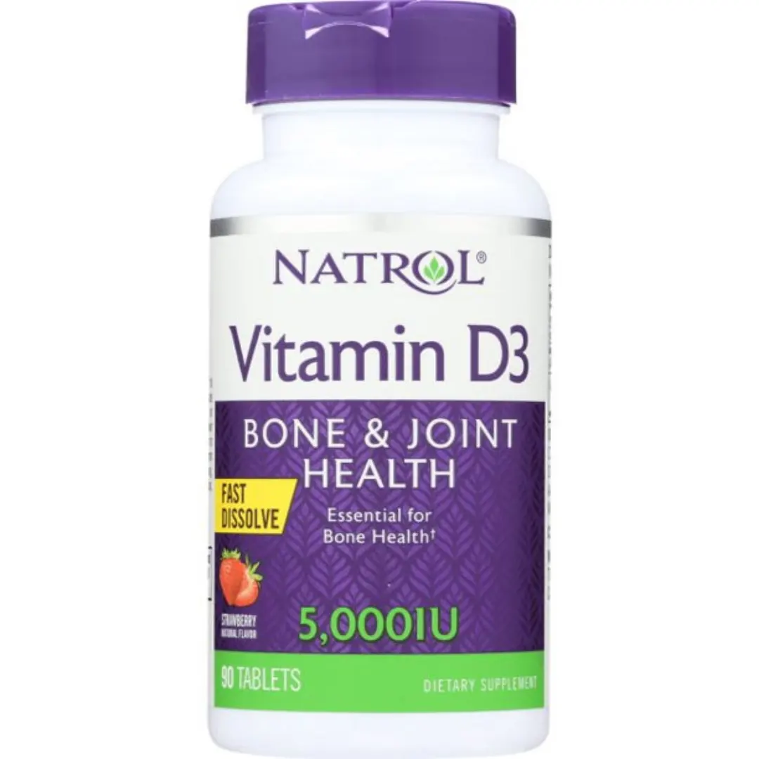 Toptan Natrol Vitamin D3 5,000 IU tabletler, destek bağışıklık sağlık, çilek 90 sayısı abd uluslararası distribütörü