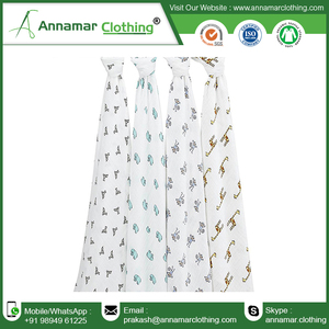 Amboo-Manta 70% algodón orgánico para bebé, manta envolvente de muselina con logotipo privado, etiqueta y patrón personalizado, 30% - Product Image 5
